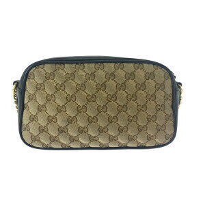 Gucci GG canvas shoulder Beige quilted brown Marmont Tan bag